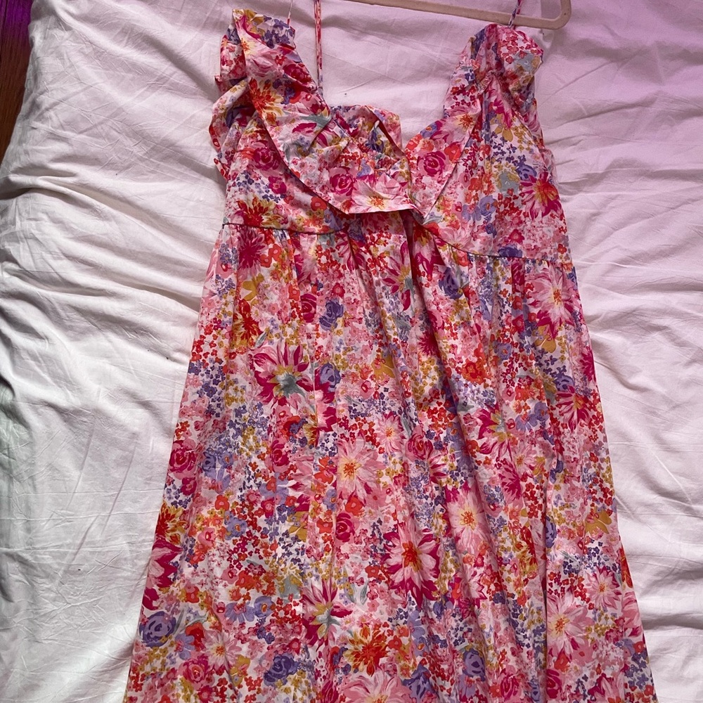 Floral Pink Maxi Dress